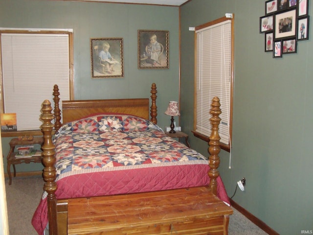 bedroom featuring carpet floors