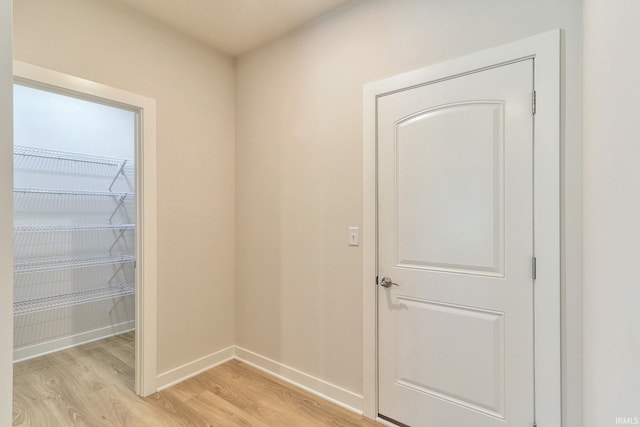 interior space with light wood-type flooring