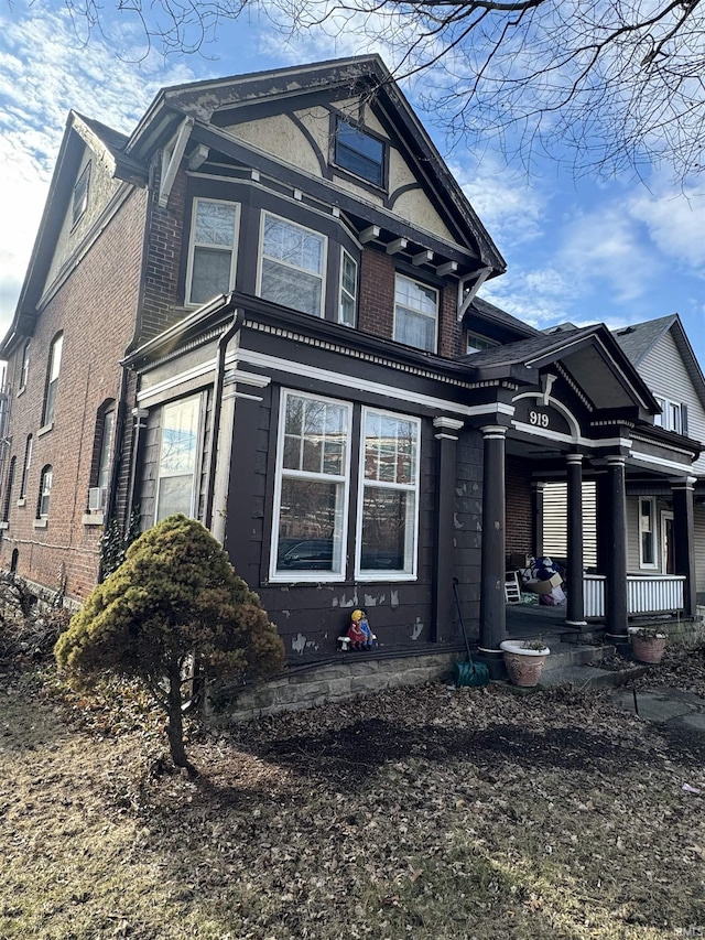 view of front of home with a porch