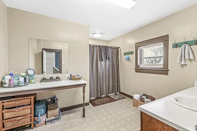 bathroom with vanity