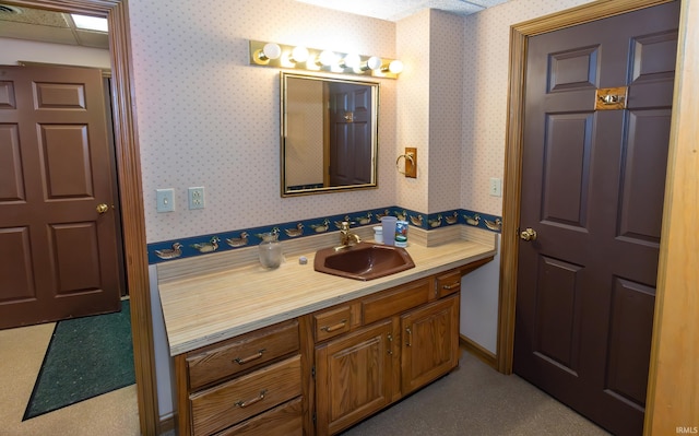 bathroom with vanity