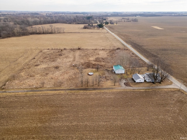 drone / aerial view featuring a rural view