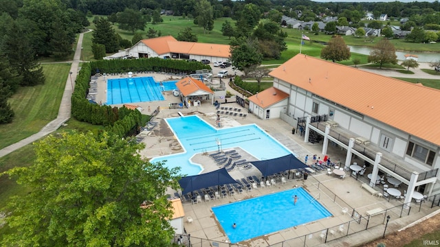 birds eye view of property