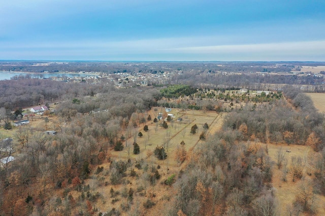 bird's eye view featuring a rural view