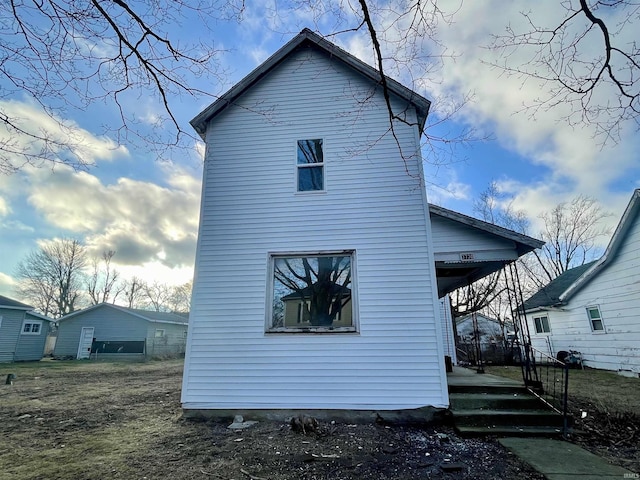 view of back of property