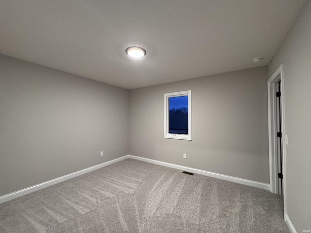 view of carpeted empty room