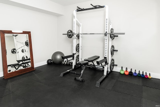 view of workout room