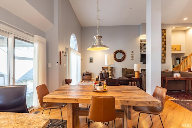 dining room featuring light wood-type flooring