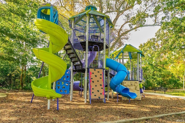 view of jungle gym