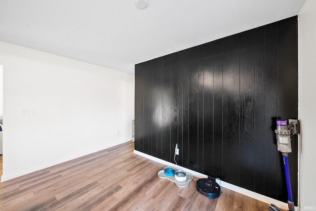 empty room featuring light wood-type flooring