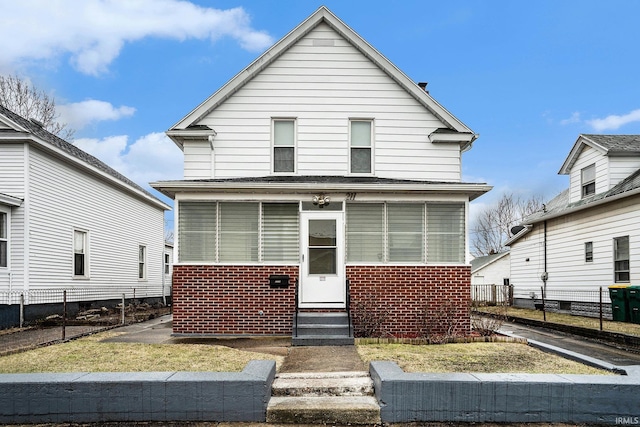 view of front of home