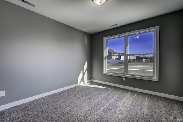 view of carpeted empty room