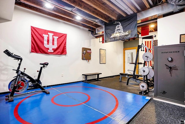 view of workout room