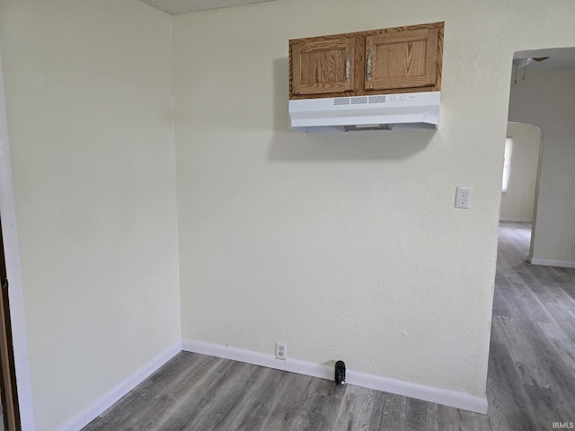 interior space featuring hardwood / wood-style floors