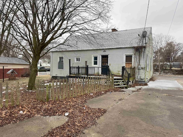 view of front of home