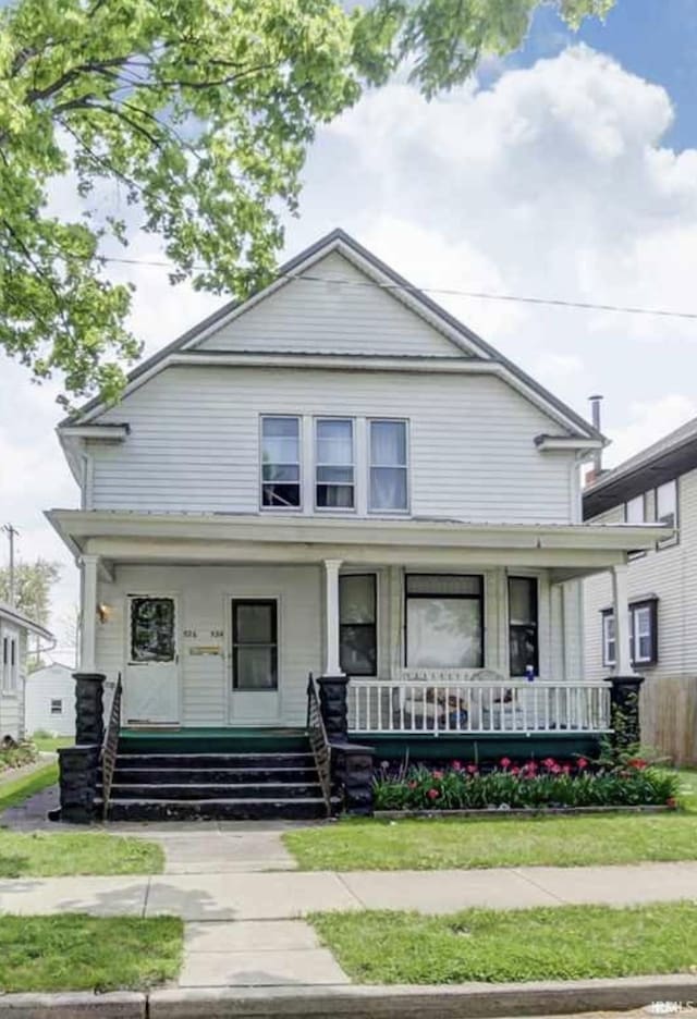 view of front of house with a porch