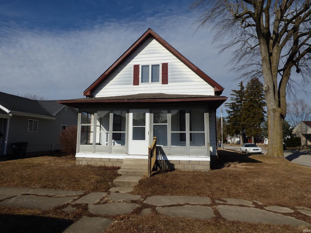 view of bungalow-style house