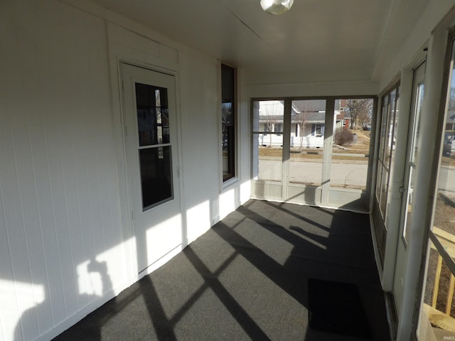 view of sunroom