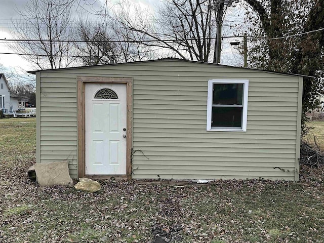 view of outbuilding