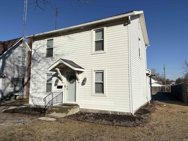 view of front of home