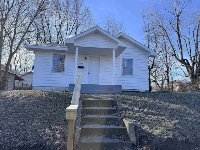 view of front of home with a porch