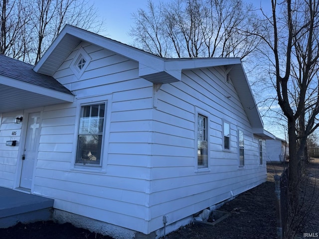 view of side of property