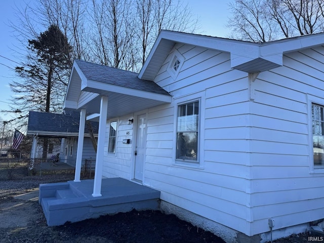 605 W 10th St, Muncie, IN 47302 - view of exterior entry with a porch