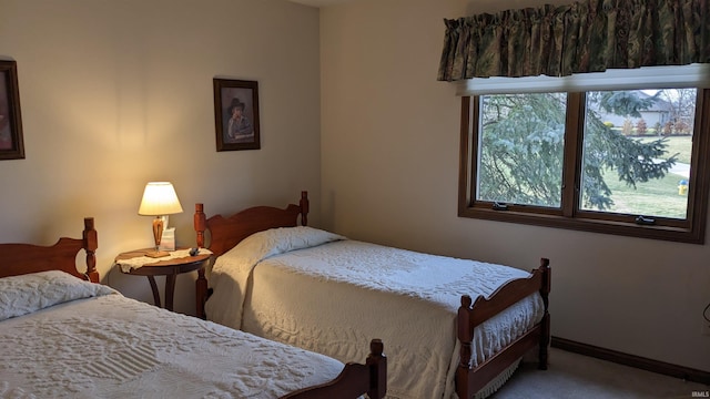 bedroom featuring carpet flooring