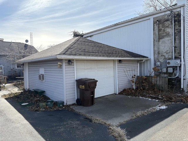 garage featuring cooling unit