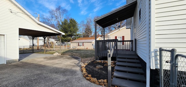 view of yard with a patio area