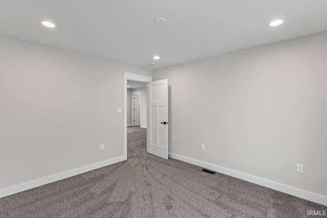 view of carpeted empty room