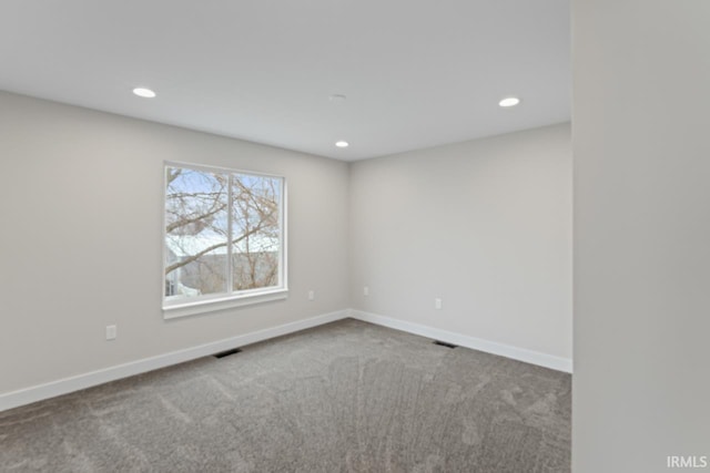 view of carpeted empty room