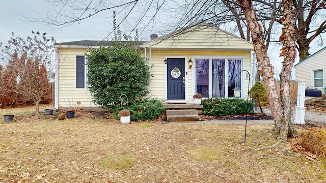 view of bungalow-style home