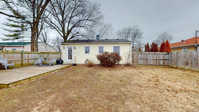 rear view of property with a patio area