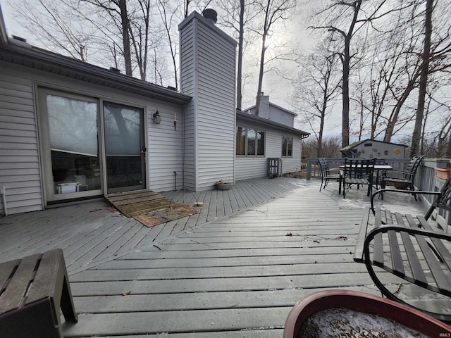 view of wooden terrace