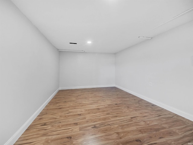 empty room featuring hardwood / wood-style floors