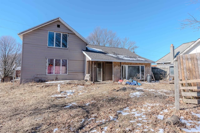 view of back of property