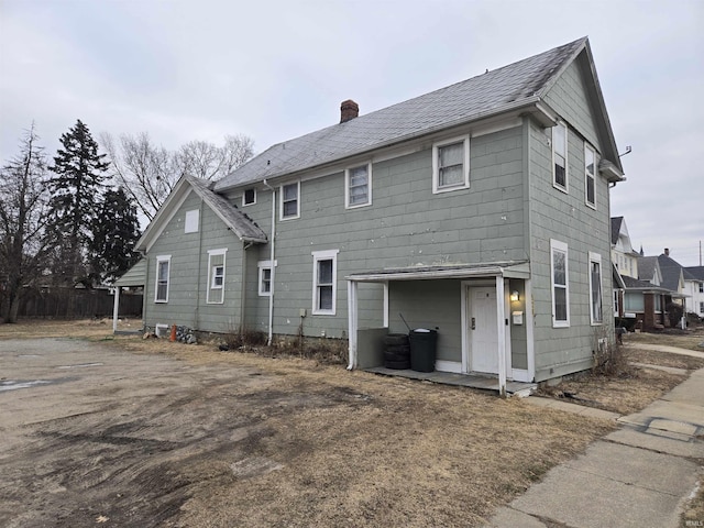 view of back of property