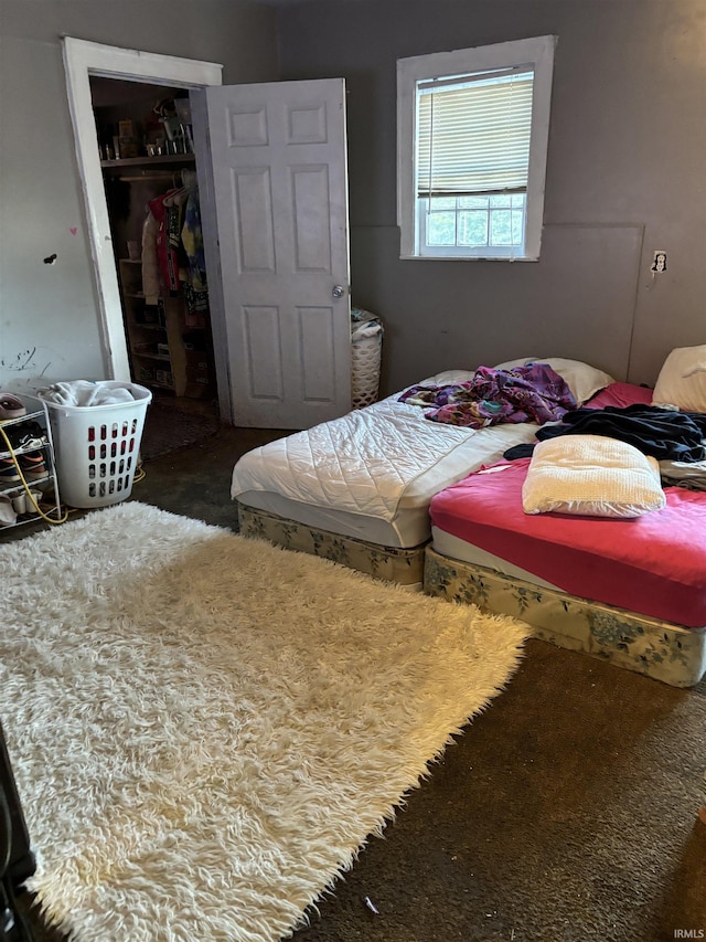 bedroom with a closet