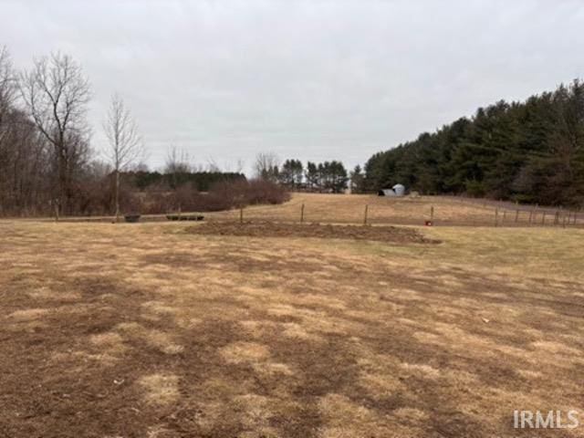 view of yard featuring a rural view