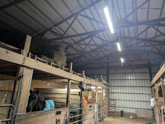 view of horse barn