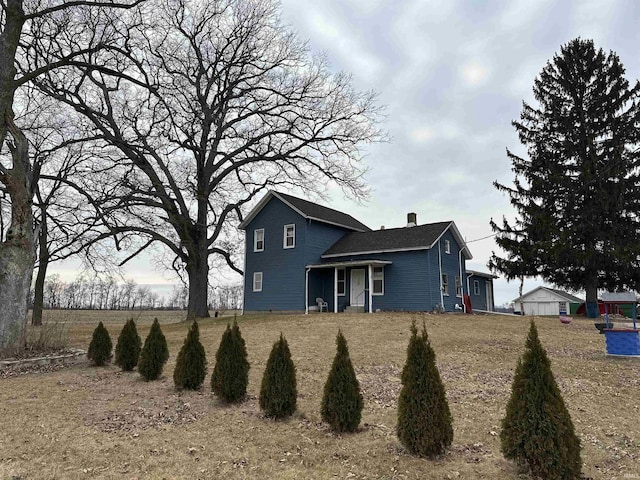 view of rear view of property