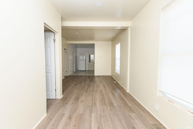 hallway featuring light hardwood / wood-style floors