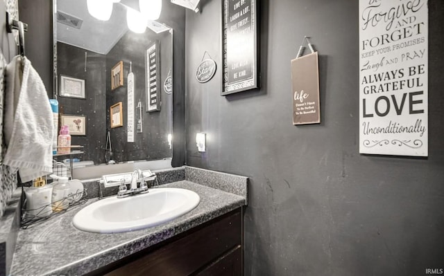 bathroom featuring vanity