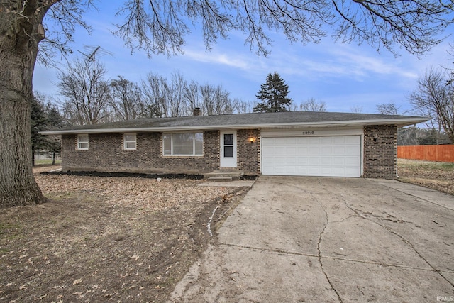 ranch-style house with a garage