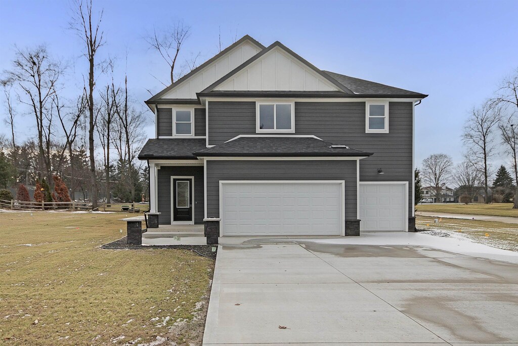 54495 Heron Cove Ln, Elkhart, IN 46516 - view of front of house featuring a garage