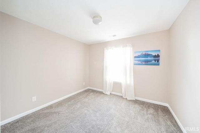 view of carpeted empty room