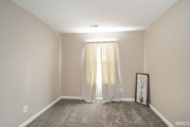 view of carpeted empty room