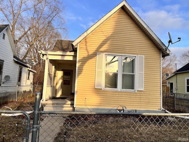 view of bungalow