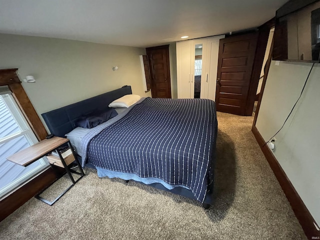 bedroom featuring carpet floors